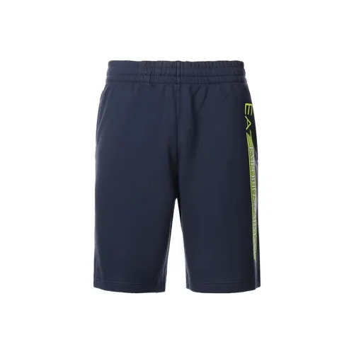 EMPORIO ARMANI EA7 Темно-синие мужские повседневные шорты