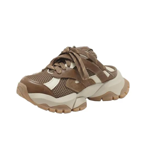 VITTORIO VENTURA Резиновая подошва устойчивая к истиранию домашние тапочки женские коричневый и абрикос