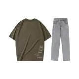 Комплект (Футболка Palm + Джинсы Metal Gray)