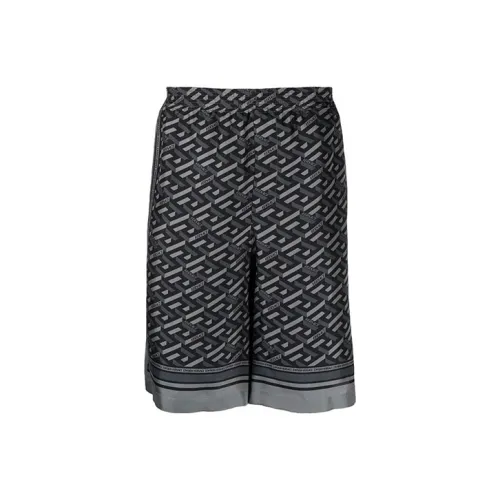 VERSACE Мужские Повседневные Шорты Черные