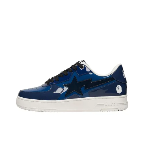 A BATHING APE BAPE STA Icon Low Скейтборд Кроссовки Женские Синие