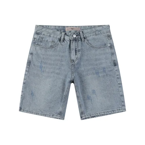 Tonlion Джинсовые шорты Мужские Светло-синие