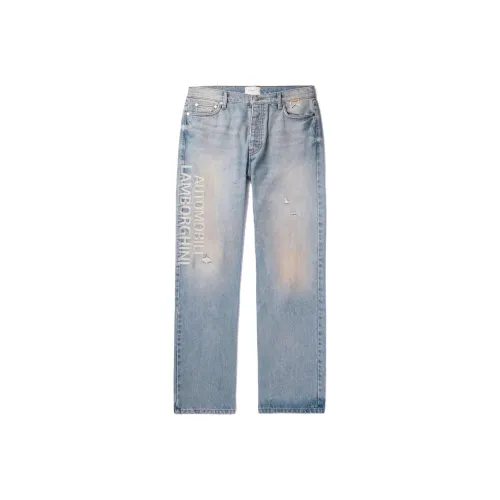RHUDE Светло-синие мужские джинсы