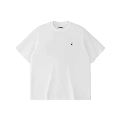 FILA FUSION LIFEQR T Рубашка Унисекс Стандартная Белая WT