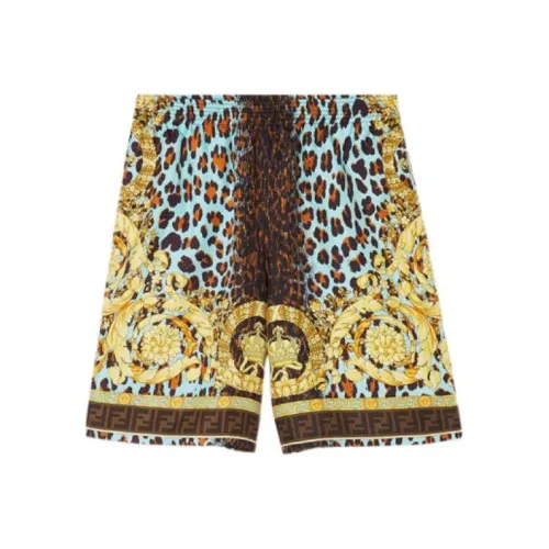 VERSACE Многоцветные Мужские Повседневные Шорты