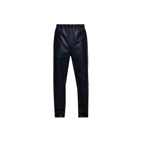 MARNI Кожаные брюки Мужские Темно-синие