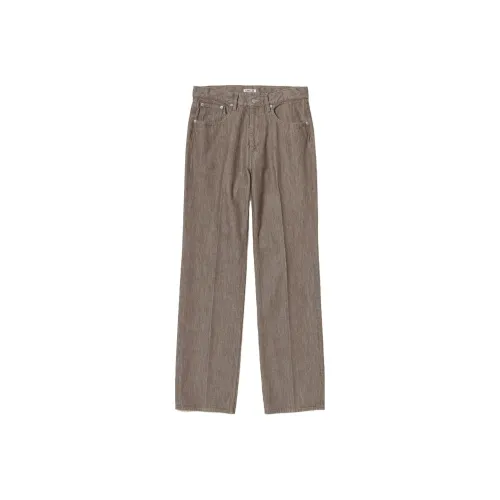 Auralee Мокко Мужские Повседневные Брюки