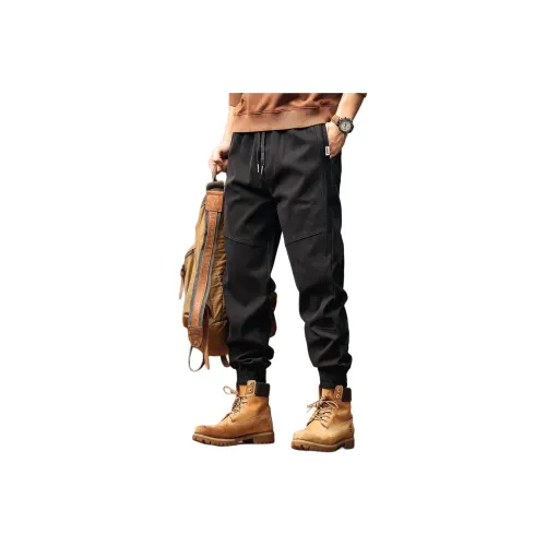 GELANLU Карго Брюки Унисекс Базовый COLORS Черный Серый Белый ETC