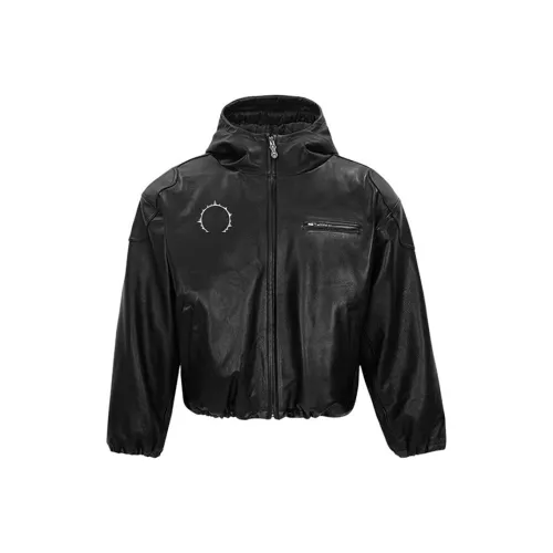 PAIKI Кожа Куртка Унисекс Черный