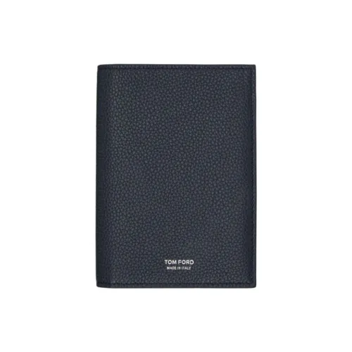 TF Телячья кожа Держатель для карт кошелек Мужской Синий