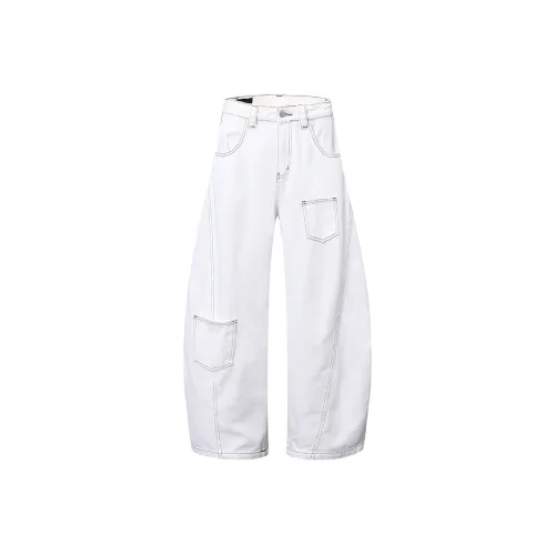 GBXM Белые Унисекс Джинсы