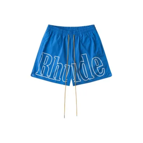 RHUDE Blue Men's Casual Shorts RHUDE Синий Мужские Повседневные Шорты