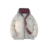 Абрикосовый серый в клетку