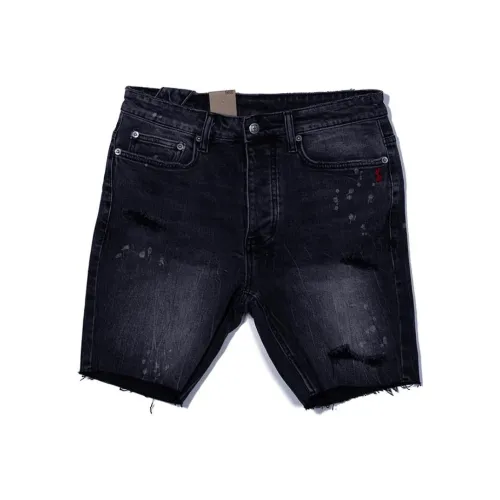 Ksubi Мужские джинсовые шорты черного цвета
