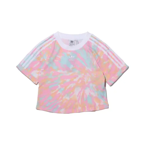 Adidas Originals T-Shirt Женская Розово-Оранжевая