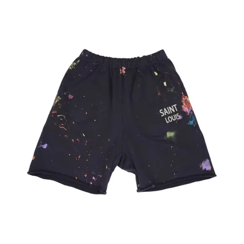 SSSAINT LOUIS Черные Унисекс Повседневные шорты