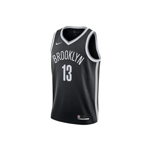 Nike Brooklyn Nets Баскетбольная Джерси Мужская Черная