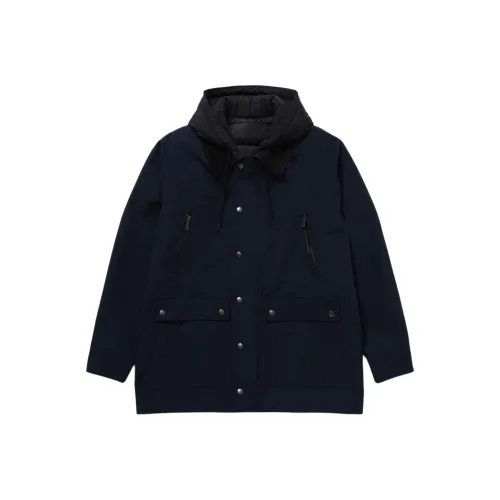 LACOSTE Хлопковый пуховик Мужской Морской синий