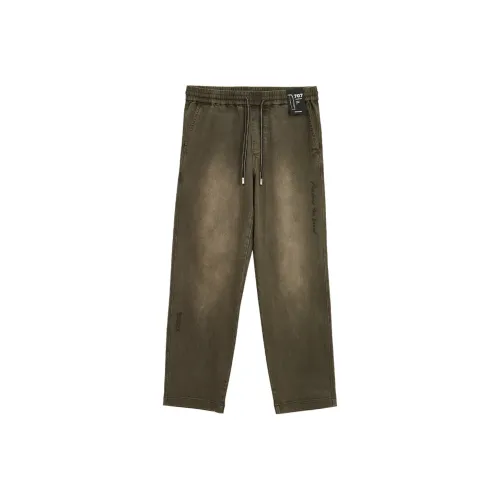 JACK JONES· Повседневные брюки Мужские E06 Черный Оливковый