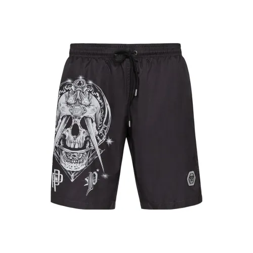 PHILIPP PLEIN Мужские черные плавательные шорты