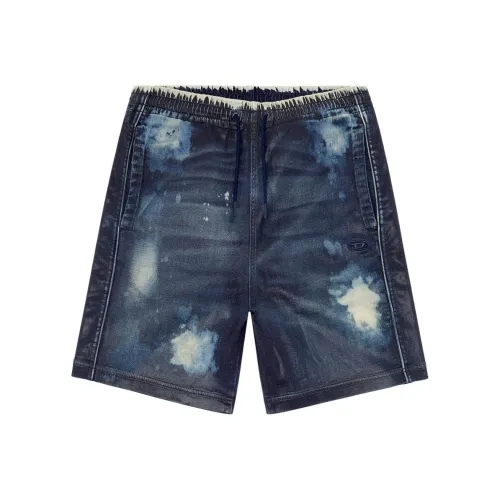 DIESEL Джинсовые шорты Мужские Темно-синие