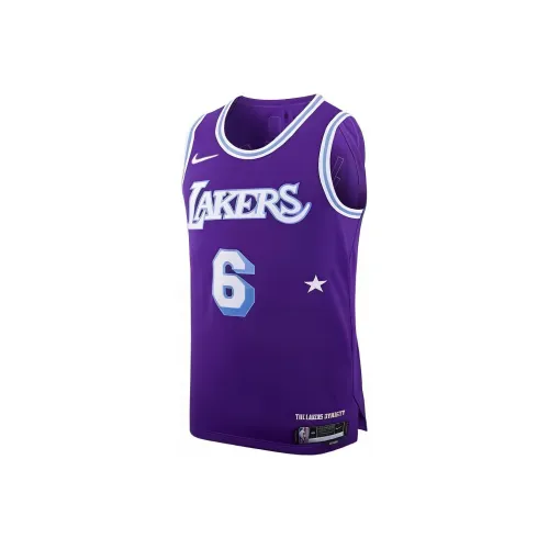 Nike Фиолетовый Мужская баскетбольная футболка