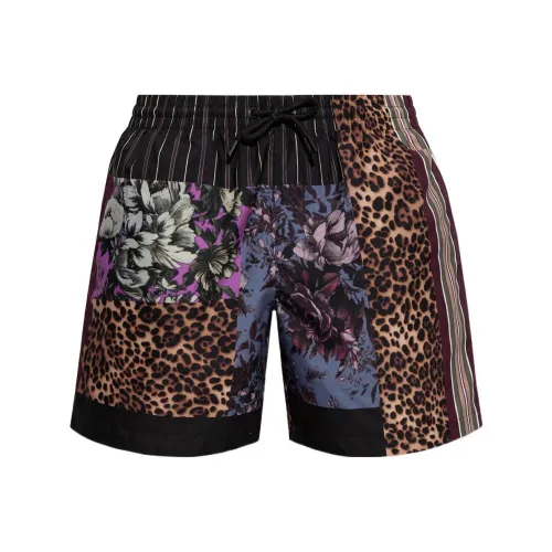 DRIES VAN NOTEN Многоцветные Мужские Повседневные Шорты