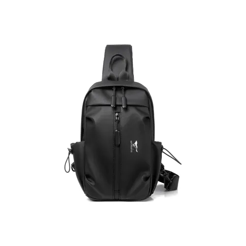 SEPTWOLVES Ткань Sling Сумка Стандартная Мужская Черная