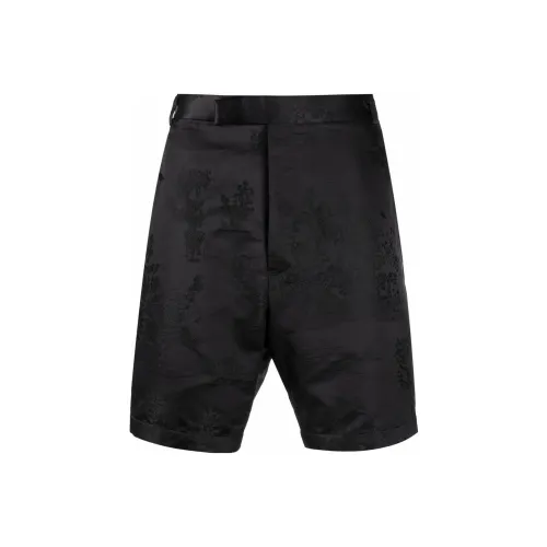 THOM BROWNE Черные Мужские Повседневные Шорты