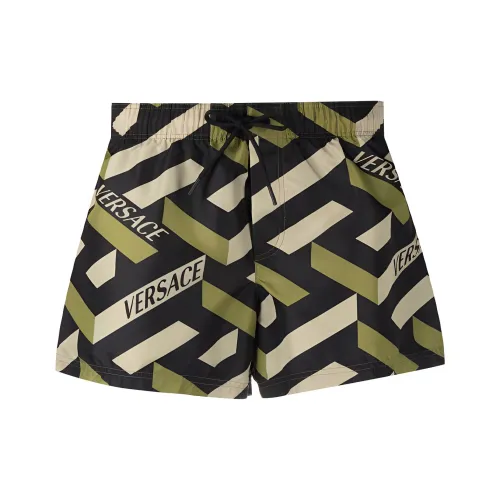 VERSACE Пляжные шорты Мужские Зеленые