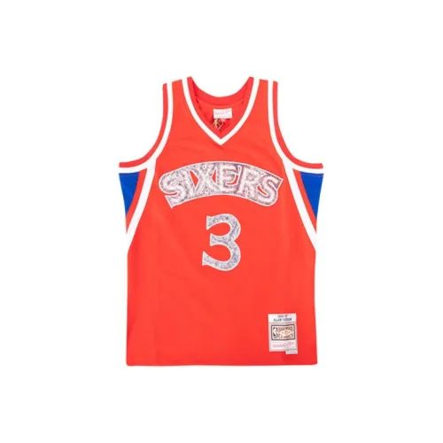 MITCHELL NESS Баскетбольная Джерси Мужская Красная