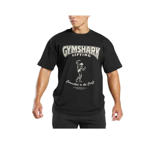 GYMSHARK Привержен к Технологии T Рубашка Мужская Черная