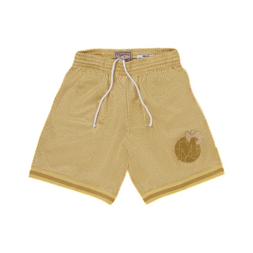 MITCHELL NESS Баскетбольные шорты Унисекс Золото Запечатанный