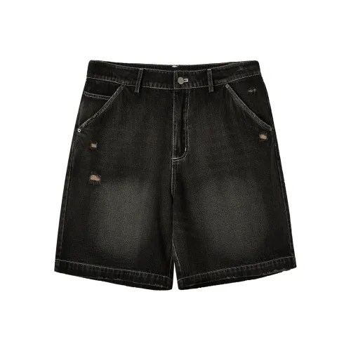 COKEIN Джинсовые шорты Унисекс Темно-серый