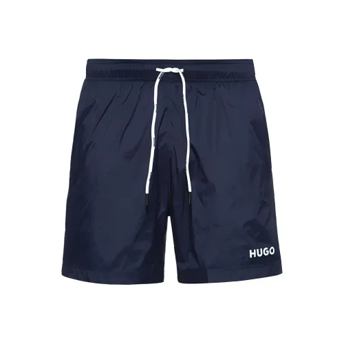 Hugo Boss Темно-синие мужские повседневные шорты