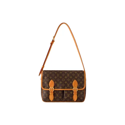 LOUIS VUITTON Монограмма Покрытый холст Курьерская сумка Сумка на плечо Мужская Коричневая