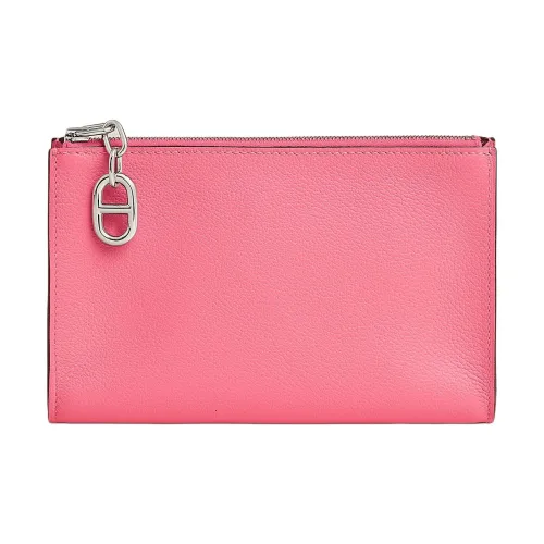 HERMES ZipengoChaine D'Ancre Evercolor Телячья кожа Косметичка Маленькая Женская 8W Розовый Азалея Новый Помада Пудра
