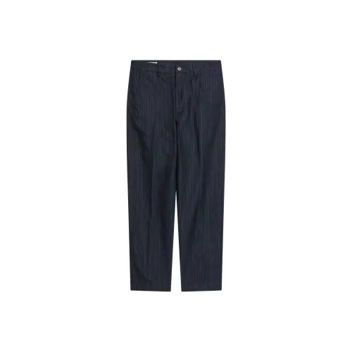DRIES VAN NOTEN Midnight Blue Мужские Повседневные Штаны