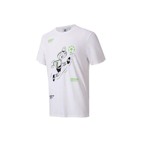 Adidas Originals Fun Graphic T2 T-Shirt Мужской Розовый Белый