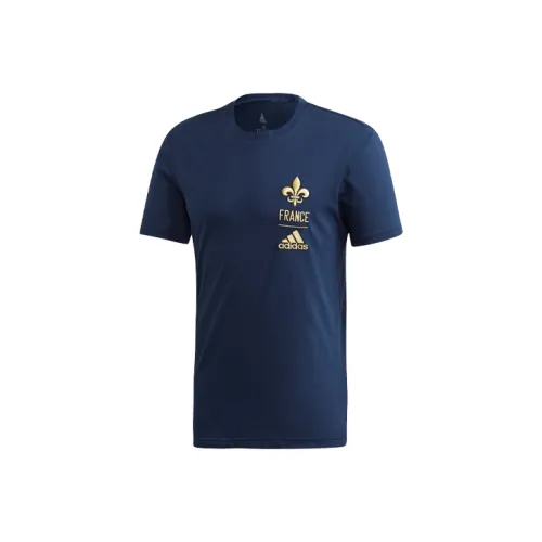 Adidas Университетский синий Мужской Футбольный Джерси