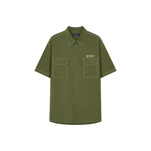 Teenie Weenie Men Рубашка Унисекс Армейский зеленый