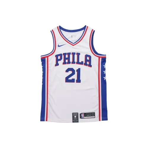 Nike NBA Белый Мужская баскетбольная футболка