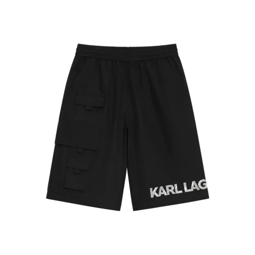 KARL Черные Унисекс Повседневные шорты