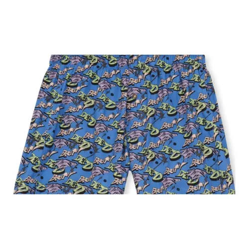 Шорты Brain Dead co-brand синие мужские повседневные