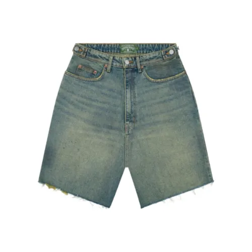 Denim Tears Co-brand The Great Black Jockeys Series Джинсовые шорты Унисекс Индиго