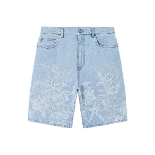 FANSIZHE LA Vacanza Праздника Коллекция SS24 Джинсовые шорты Мужской Синий
