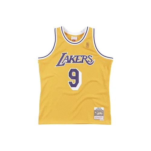 Mitchell Ness Желтая Унисекс Баскетбольная Джерси