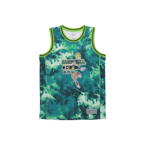 LINING Баскетбольная Джерси Мужская Зеленая Ледяная Vein с Полным Принтом