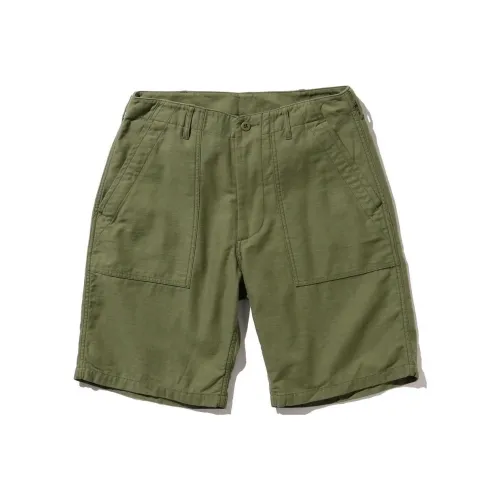 BEAMS совместный бренд Оливково-зеленые Мужские Повседневные Шорты
