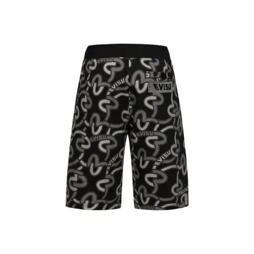 EVISU Черные Мужские Повседневные Шорты